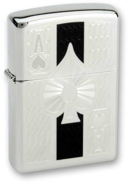 499 ZIPPO ЗажигалкаAce High Polish Chrome 499 ZIPPO ЗажигалкаAce High Polish Chrome