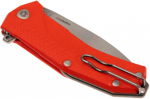 Складной нож Lion Steel KUR OR G10 Orange Flipper фото 16