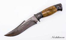 Военный нож  Авторский Нож из Дамаска №37