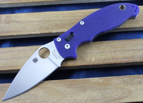 Складной нож Spyderco Manix 2 Blue 101GPDBL2 фото 17