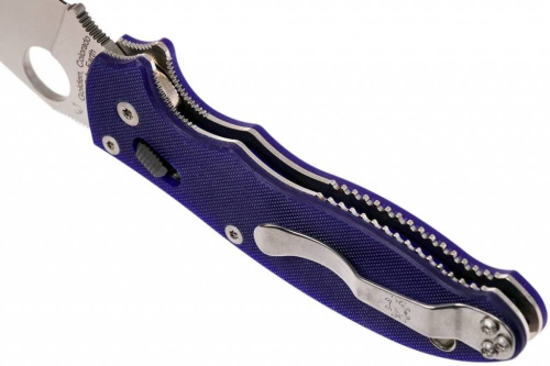 Складной нож Spyderco Manix 2 Blue 101GPDBL2 фото 6